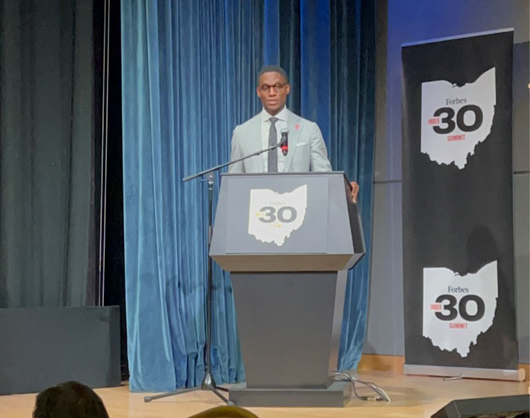 Cleveland Mayor Justin Bibb at Forbes Under 30 Announcement