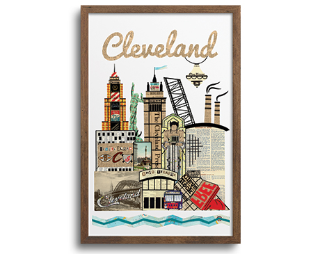 Cleveland Skyline print