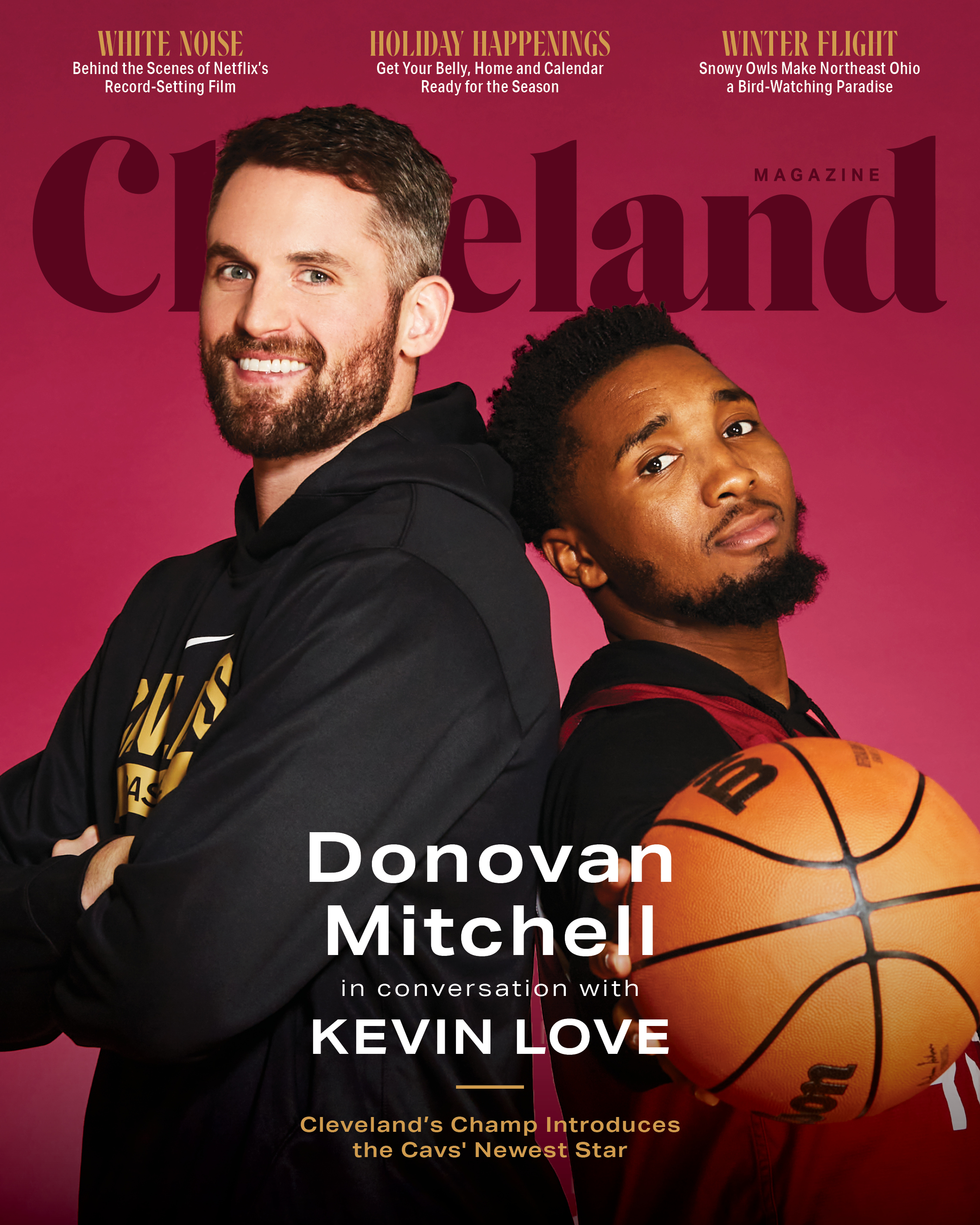 December 2022, Cleveland Magazine, Kevin Love, Donovan Mitchell, Cleveland Cavaliers December 2022, Cleveland Magazine, Kevin Love, Donovan Mitchell, Cleveland Cavaliers