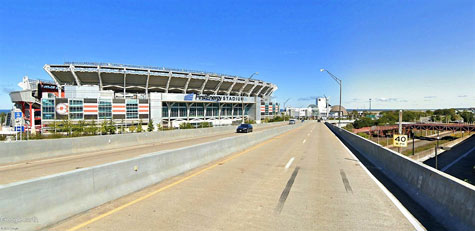 First Energy Stadium from Shoreway