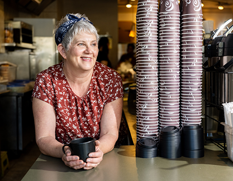 Mary Wright-Ally, Cafe Ah-Roma Co-Owner