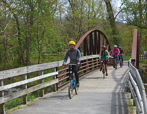 The towpath trail