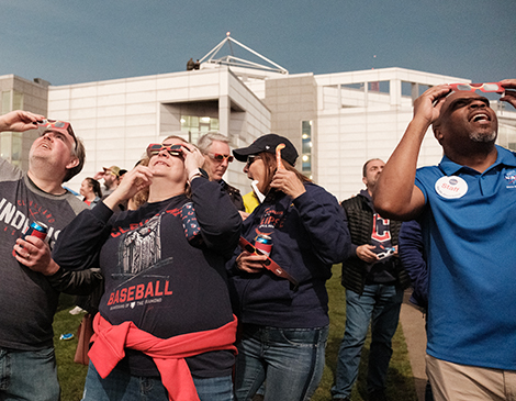 Total Eclipse over Cleveland, Great Lakes Science Center, Matthew Chasney