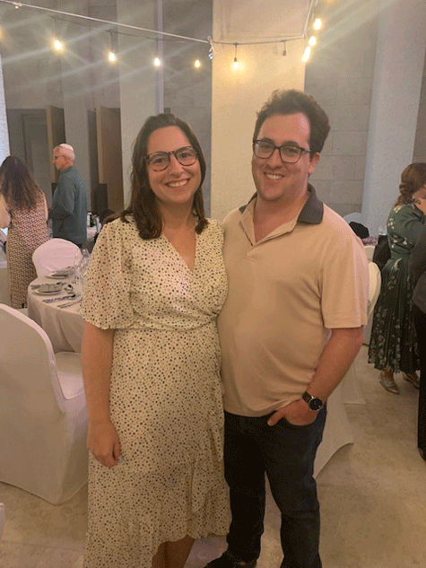 Lauren Dahar originally of Solon and  husband Ari Brenner were one of 130 Jews from around the world celebrating Passover in Abu Dhabi 