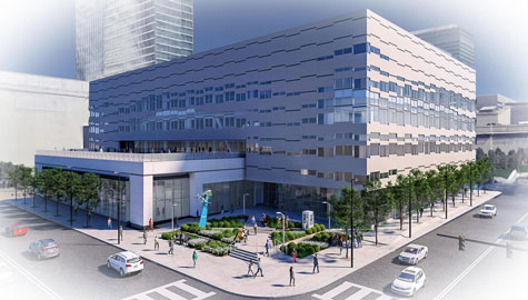 Proposed Plaza and Statue at Huntington Convention Center Cleveland