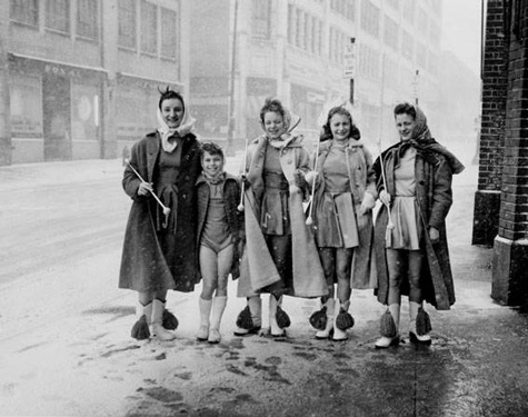 1959 Majorettes St. Patrick's Day, Cleveland Press Collection