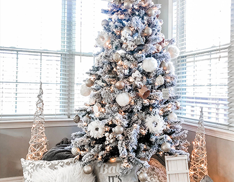Silver Gold Christmas Tree