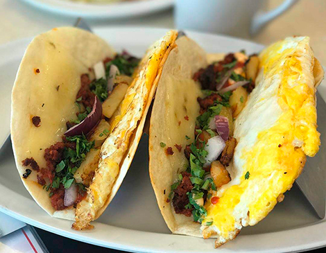 Southside Diner's Breakfast Tacos