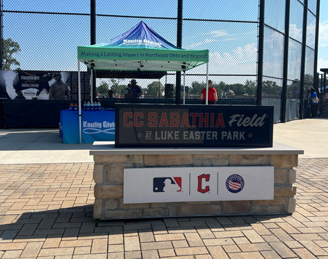 C.C. Sabathia and Kaulig Giving Host baseball camp at Cleveland's Luke Easter Park