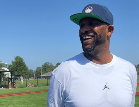 C.C. Sabathia at C.C. Sabathia Field at Cleveland's Luke Easter Park