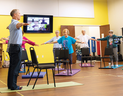 Exercise class at InMotion in Beachwood