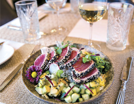 Marble Room's tuna poke bowl