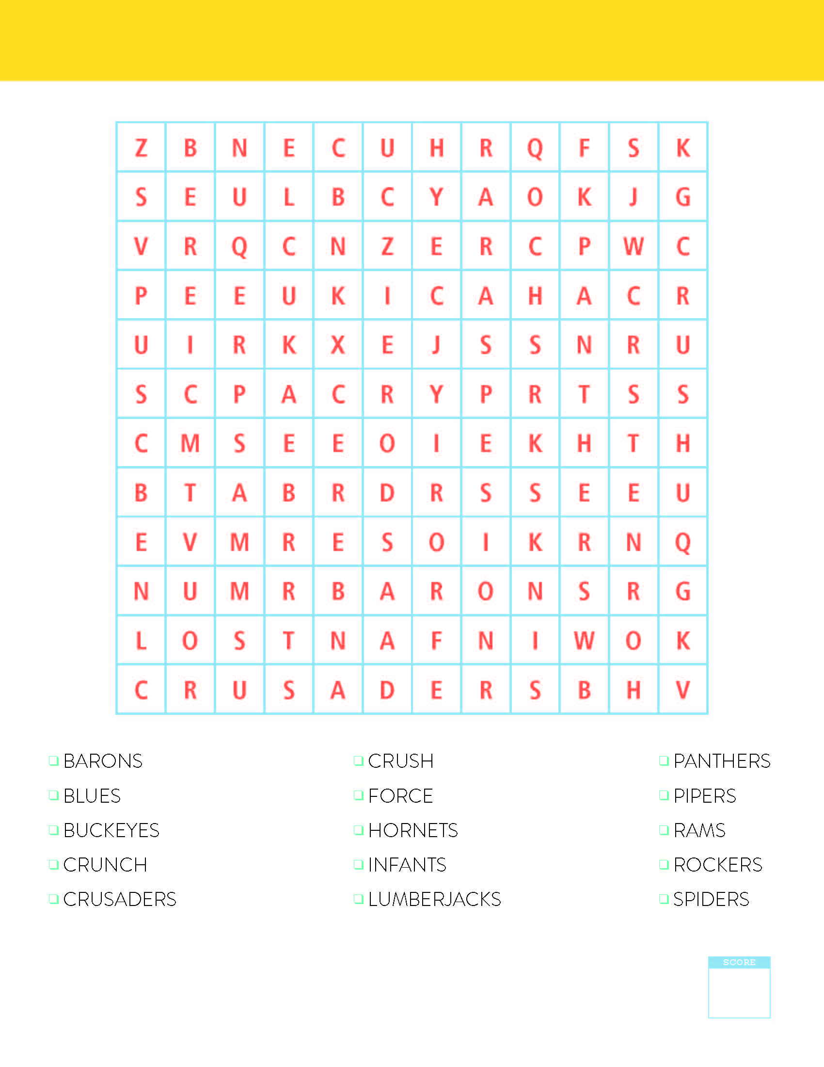 Word Search Word Search