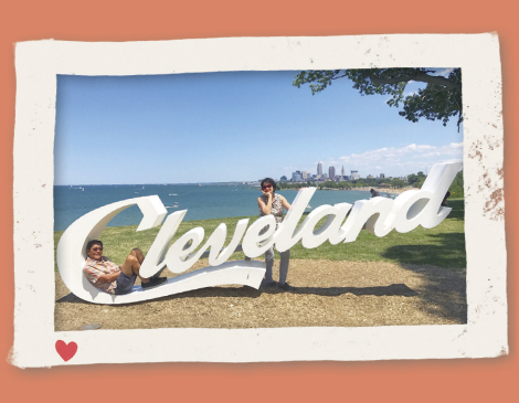 Cleveland Script Sign Cleveland Script Sign