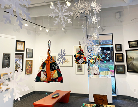 Snowflakes at Heights Arts Holiday Store