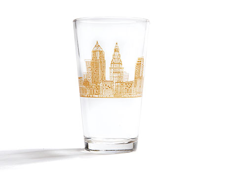 Cleveland Skyline Pint Glass Cleveland Skyline Pint Glass