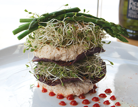 Layered Asparagus & Crab Salad