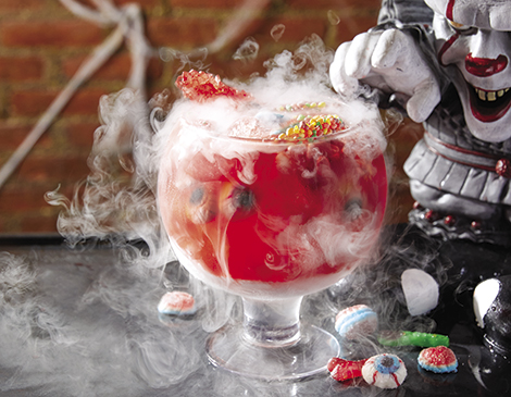 The Haunted House Restaurant's Candyman Bowl Cocktail