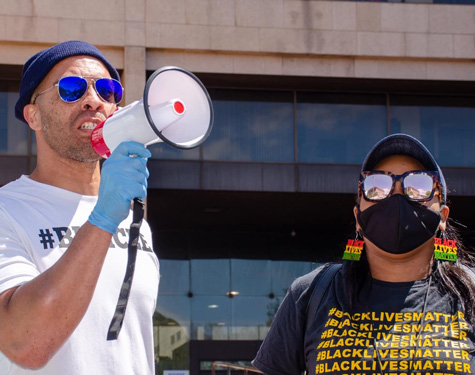 Black Lives Matter Co-Founders Kareem Henton and LaTonya Goldsby