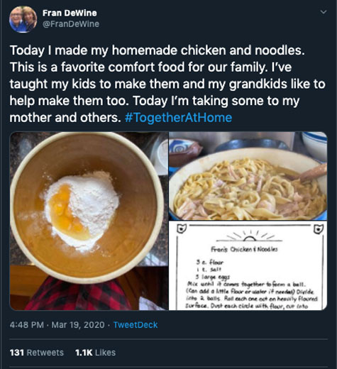 Fran DeWine's Twitter Fran DeWine's Twitter