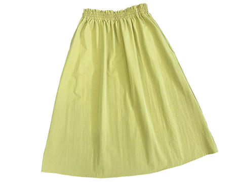 Gold Tea-Length Skirt