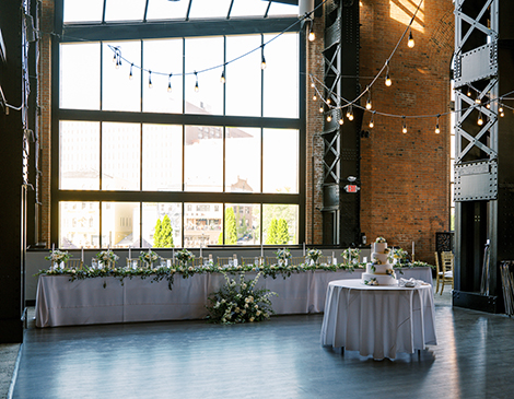 cleveland wedding venues Windows on the River reception