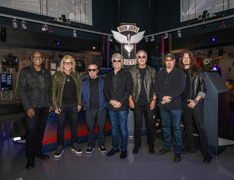 Bon Jovi appears at Bon Jovi Forever in Cleveland's Rock and Roll Hall of Fame
