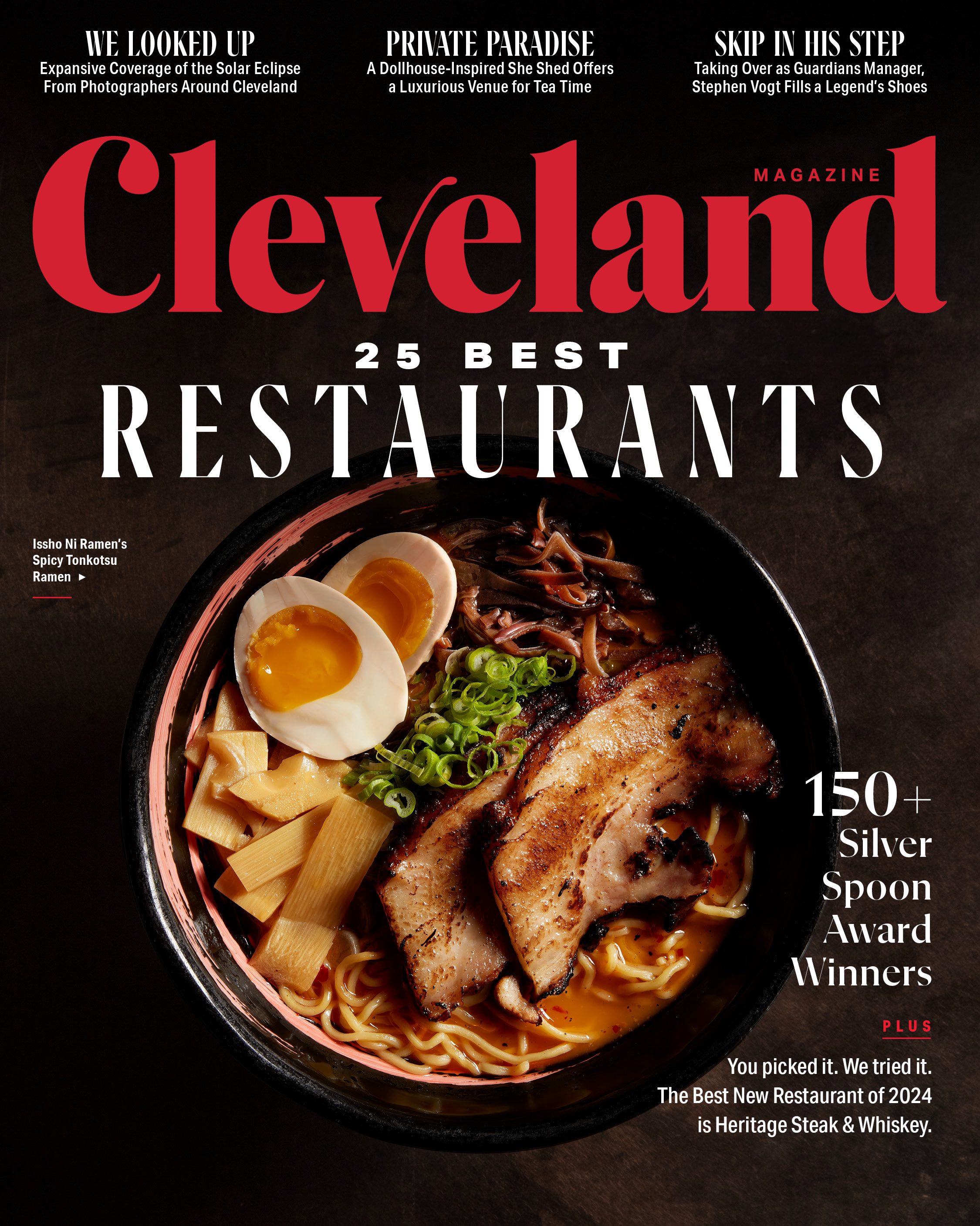 May 2024 Cover of Cleveland Magazine, Best Restaurants, KP Photo