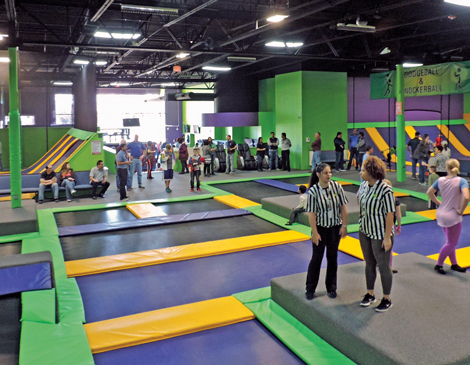 Trampolines at Get Air in Middleburg Heights, Ohio