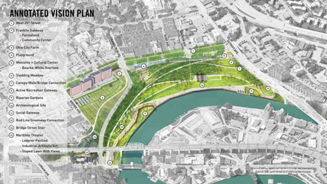 Irishtown Bend Park siteplan