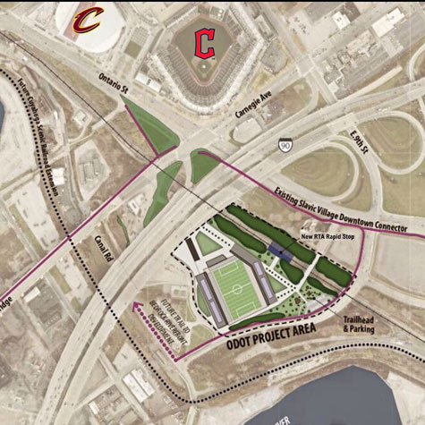 Soccer Stadium Site Cleveland Pro Soccer